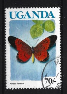 Uganda 1989 Butterfly  Y.T. 613a (0) - Ouganda (1962-...)