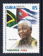 2014 Cuba Mandela Nobel Prize Flags Complete Set Of 1 MNH - Nuovi