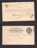 CUBA - Stationery. 1924 (27 Marzo) Habana - Matanza. Entero Postal Through 1c Con Impresión Privada Al Dorso. Hotel Gran - Andere & Zonder Classificatie