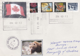 From Canada To Andorra - 2014 - Lettres & Documents