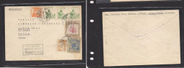 COLOMBIA. Colombia Cover 1947 Tulua To Switz Aarth Air Mult Fkd Env Transoceanico Cachet Fine Orchids. Easy Deal. - Colombia