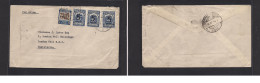 COLOMBIA. Colombia - Cover -  1938 Cali To UK Air Ovpt Mult Fkd Env. Easy Deal. - Kolumbien