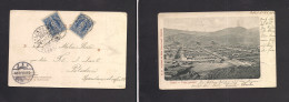 Chile - XX. 1904 (5 Ene) Taltal - Germany, Postdam (9 Feb) Via Valp. Multifkd View Ppc. VF Used. - Cile