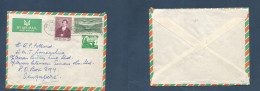 EIRE. 1953 (19 May) Dun Laochaire - Singapore. Air Multifkd Env. Better Dest. - Used Stamps