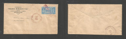 HONDURAS. 1935 (19 Aug) Santa Rosa De Copan - Salvador (18 Aug) Same Day Circulation. Comercial Usage. Rare Postal Conne - Honduras