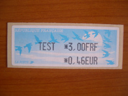 France Vignette De Distributeur N° 263 Test Noir Neuf** - 1999-2009 Abgebildete Automatenmarke