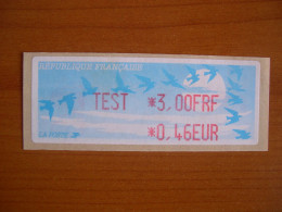 France Vignette De Distributeur N° 263 Test Rouge Neuf** - 1999-2009 Vignettes Illustrées