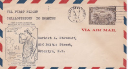 From Canada To USA - 1929 (Charlottentown) - Cartas & Documentos