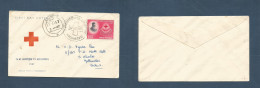 INDIA. 1957 (28 Oct) Red Cross Madras - Cochin, Mattancheri. Illustrated Fkd Env + Special Cachet. - Other & Unclassified
