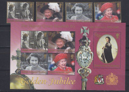 British Antarctic Territory 2002 Golden Jubilee 4v +m/s ** Mnh (59536) - Ungebraucht