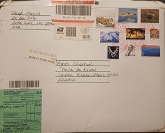 USA ETATS UNIS AFFRANCHISSEMENT COMPOSE SUR LETTRE RECOMMANDEE POUR LA FRANCE 2007 - Storia Postale