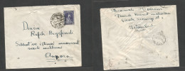 TURKEY. 1931 (27 Jan) Keybeliada - Ankara (29 Jan) Single 6 Kn Lilac Fkd Env, Neat Cds. VF. - Other & Unclassified