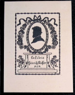 1900 EX LIBRIS AUGUSTE KICHLER X HEINRICH KICHLER EXLIBRIS PROFILO #2 - Bookplates