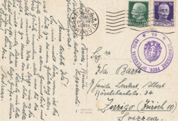 Italie Carte Censurée Roma Pour La Suisse 1940 - Marcophilia