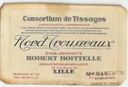 *Carte De Visite Commerciale - 59 - Ets Robert BOITTELLE - Nord Trousseaux - Mme BARTHES - LILLE (59) - Visitekaartjes