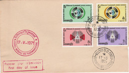 REPUBLIQUE KHMERE FDC 1971 JOURNEE MONDIALE DES TELECOMMUNICATIONS - Autres - Asie