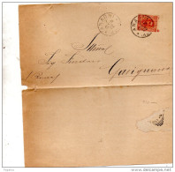 1902  LETTERA CON ANNULLO  ANAGNI FROSINONE - Marcophilia