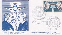 FRANCE 1971 Poste Aérienne PA N°46 Premier Jour Aviateurs Raymond Vanier Et Didier Daurat - Signée Par Vanier - 1960-.... Covers & Documents