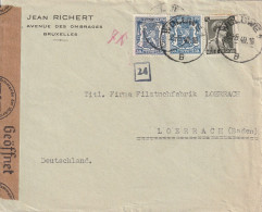 Belgique Lettre Censurée Pour L'Allemagne 1940 - Cartas & Documentos