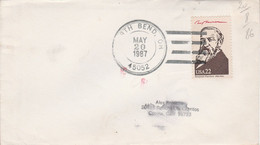 USA ETATS UNIS SEUL SUR LETTRE DE FORTH BEND 1987 - Covers & Documents