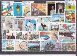 # Kuba Lot Von 28 Diversen Marken Various-Diverses Stamps O/used (R1-12/2) - Verzamelingen & Reeksen