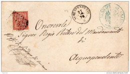 1875 LETTERA  CON ANNULLO ACQUAPENDENTE VITERBO - Poststempel