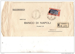 1961  LETTERA RACCOMANDATA   CON ANNULLO  MONOPOLI BARI - 1961-70: Marcofilie