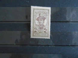 MARTINIQUE YT 62 MARTINIQUAISE 2c. Olive* - Unused Stamps