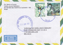 From Bresil To Belgium - 2002 (Football) - Storia Postale