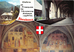ABONDANCE Altitude 930m Cloitre Et Fresques De L Ancienne Abbaye XIVe S 30(scan Recto-verso) MA833 - Abondance