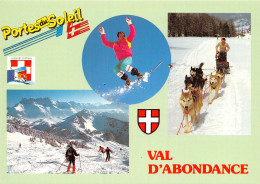 VAL D ABONDANCE Ski Surf Des Neige Chien De Traineaux 29(scan Recto-verso) MA833 - Abondance