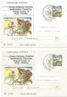 Napoleon & France Domination In Italy #2 PSC Castles L750 + Private Print + #2 Different Cachets Piacenza 15/16feb1997 - Napoleón