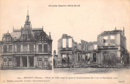 REVIGNY Hotel De Ville Avant Le Bombardement Du 6 Au 12 Septembre 1914 20(scan Recto-verso) MA860 - Revigny Sur Ornain