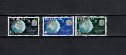 Philippines 1968 Space, Philcomsat Set Of 3 MNH - Asia