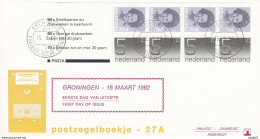 NEDERLAND Netherlands FDC 1982 Stampbooklet PB 27a - Postzegelboekjes En Roltandingzegels