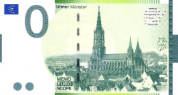 0-Euro MEMO EAAB 141/2 ULMER MÜNSTER - Essais Privés / Non-officiels