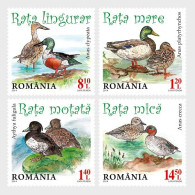 ROMANIA 2014 FAUNA Animals. Birds WILD DUCKS - Fine Set MNH - Ungebraucht