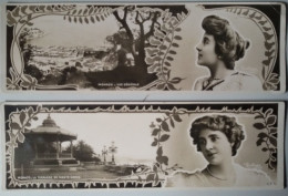 MONACO - 2 CPA  Réduites ( Mignonettes, Mini Cartes 145x43 Mm) - Vue Générale Et La Terrasse De Monte-Carlo - Altri & Non Classificati