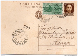 1934  CARTOLINA ESPRESSA  CON ANNULLO   SIEN7A + FIRENZE - Express Mail