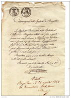 1827  Borgo Val Di Taro PARMA - Manuscrits