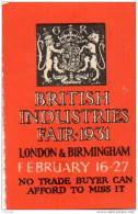 1931 LONDRA - Vignetten (Erinnophilie)