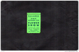 1938 PALLANZA FLOWER SHOW - Erinnofilie