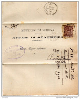 1902 LETTERA CON ANNULLO VERONA + CORREGGIO - Marcophilia