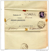 1945 LETTERA  CON ANNULLO SORGA VERONA + VIGASIO - Marcofilía