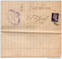 1945 LETTERA  CON ANNULLO S. MARIA  A VICO CASERTA - Marcophilie