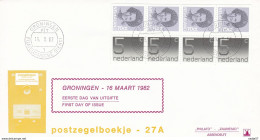 Netherlands Nederland Pays Bays FDC 1982 Stampbooklet PB 27a - Booklets & Coils