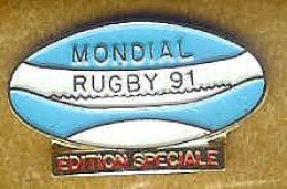 @@ Médias Ballon De Rugby Mondial Rugby 91 Edition Spéciale @@sp57b - Rugby