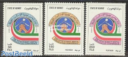 Kuwait 1989 Dentist Congress 3v, Mint NH, Health - Dentistry - Health - Koweït