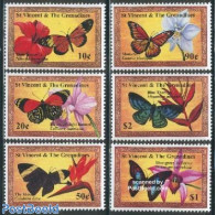Saint Vincent 2001 Butterflies 6v, Mint NH, Nature - Butterflies - Flowers & Plants - St.Vincent (1979-...)