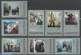 Albania 1974 Paintings 8v, Mint NH, Art - Paintings - Albania